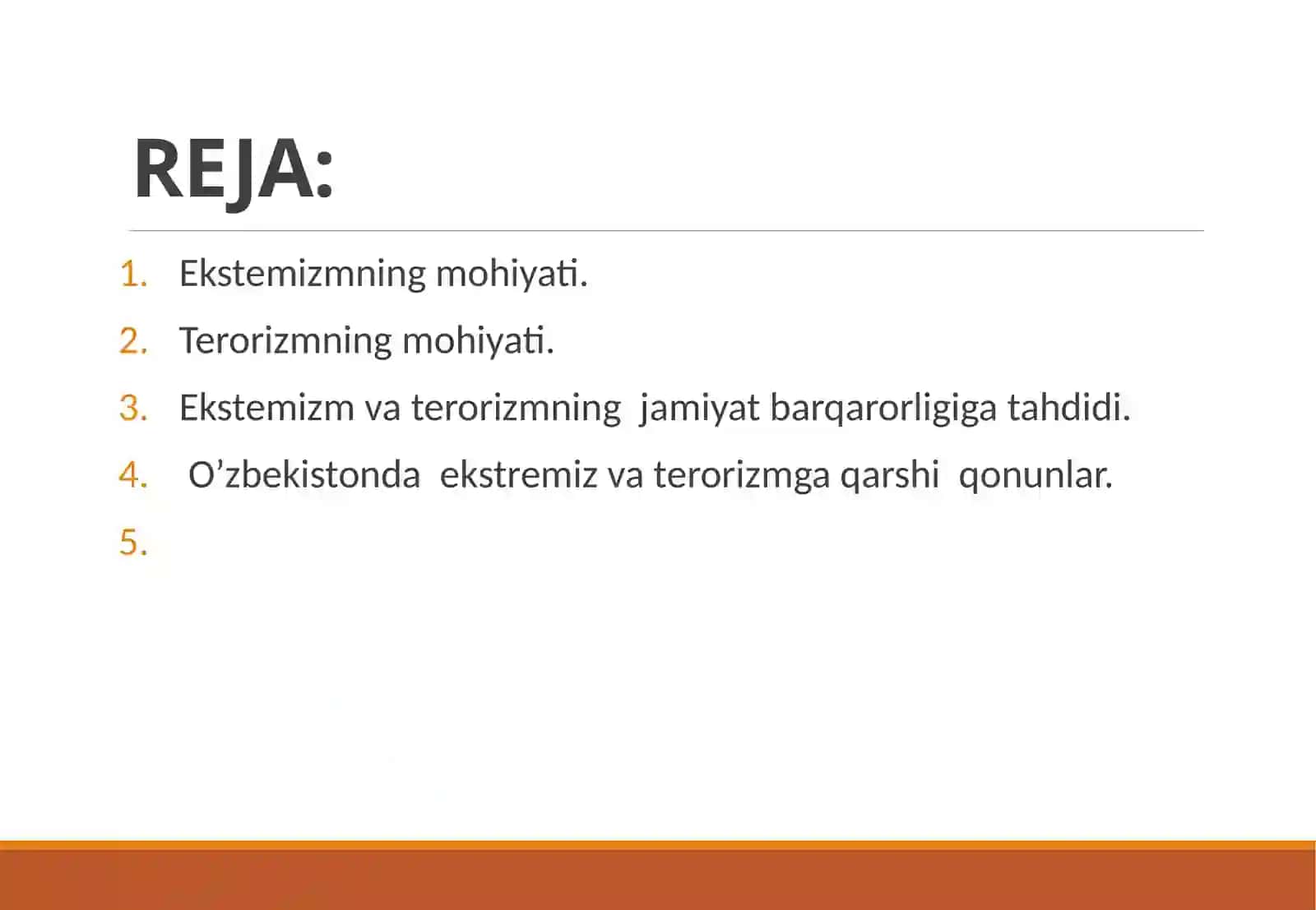 Ekstremizmning koʻrinishlari va namoyon boʻlish shakillari 2