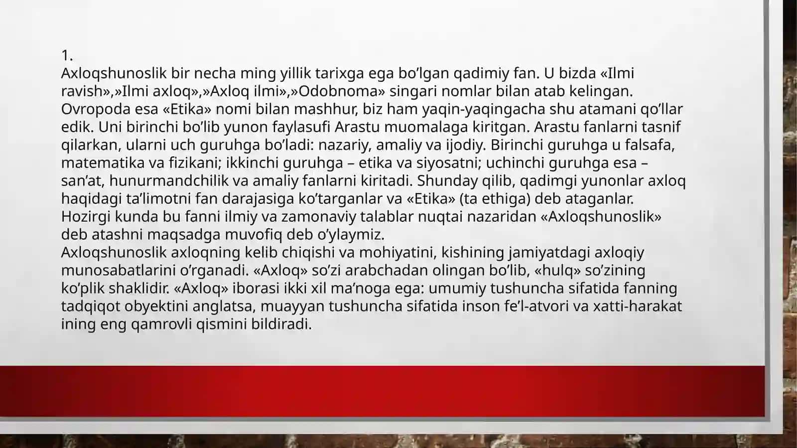 Etikaning zamonaviy muamolari diniy va ilmiy yondashuv 2