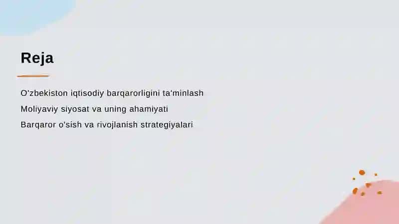 O'zbekiston Respublikasining maroiqtisodiy barqarorligini ta'minlash yo'llari 2