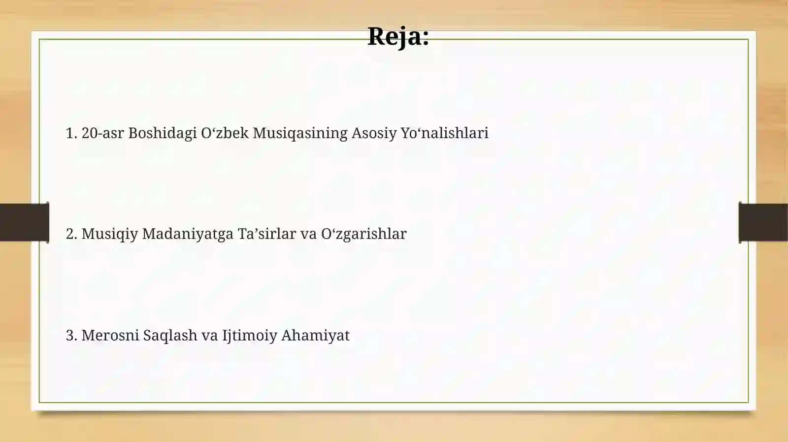20-asr Boshidagi Oʻzbek Musiqasining Asosiy Yoʻnalishlari 2