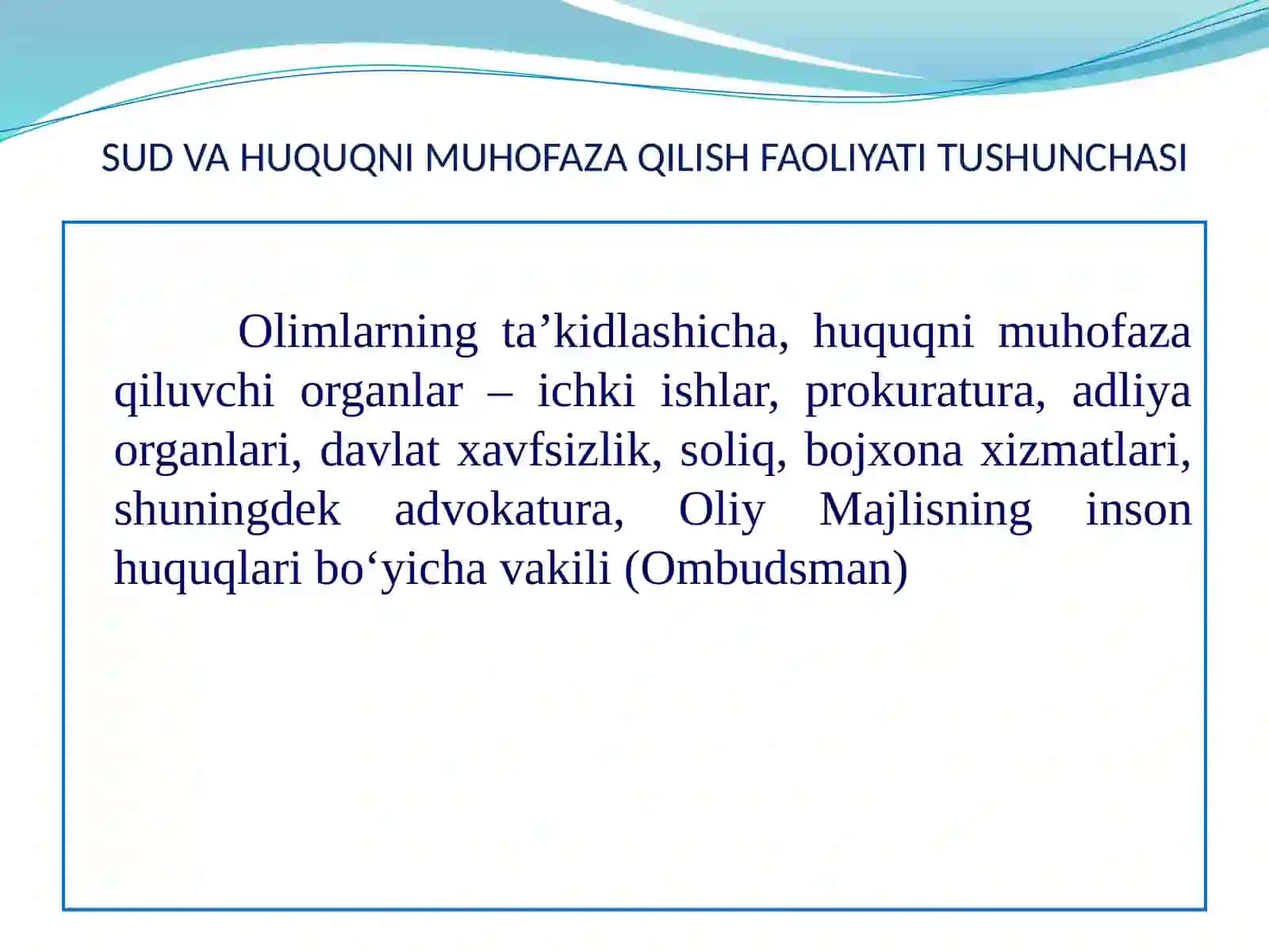 Sud va huquqni muhofaza qilivchi organlar 2