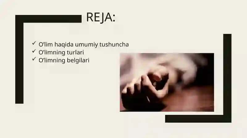 O’lim haqida tushuncha 2