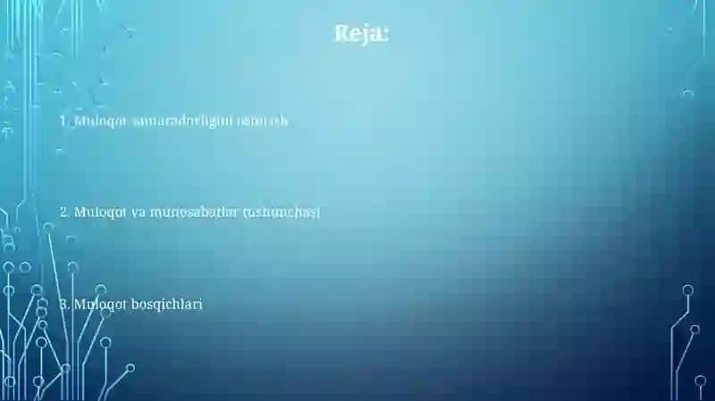 Muloqot va munosabat haqida tushuncha 2
