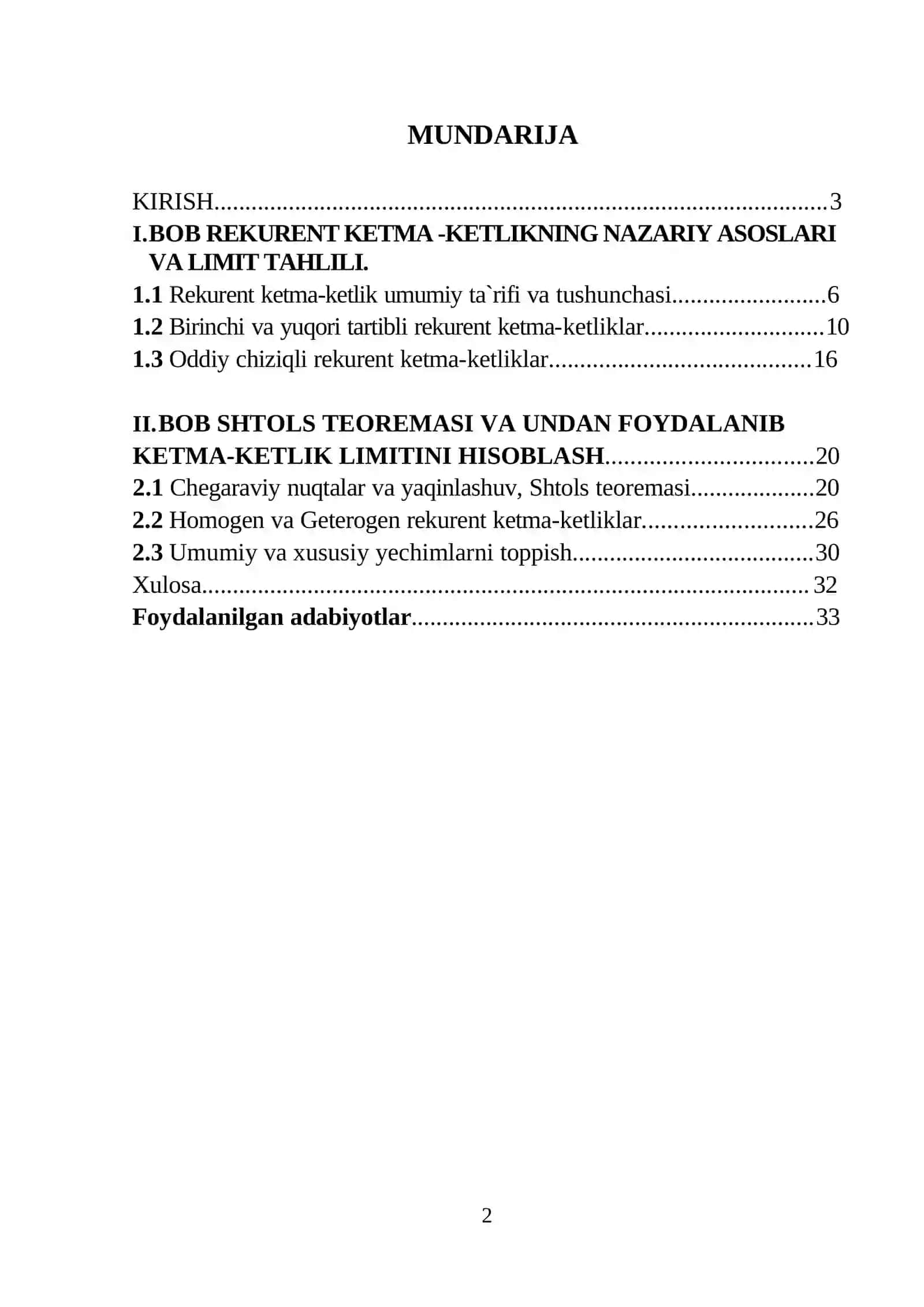 Shtols teoremasi va undan foydalanib ketma-ketlik limitini hisoblash 2