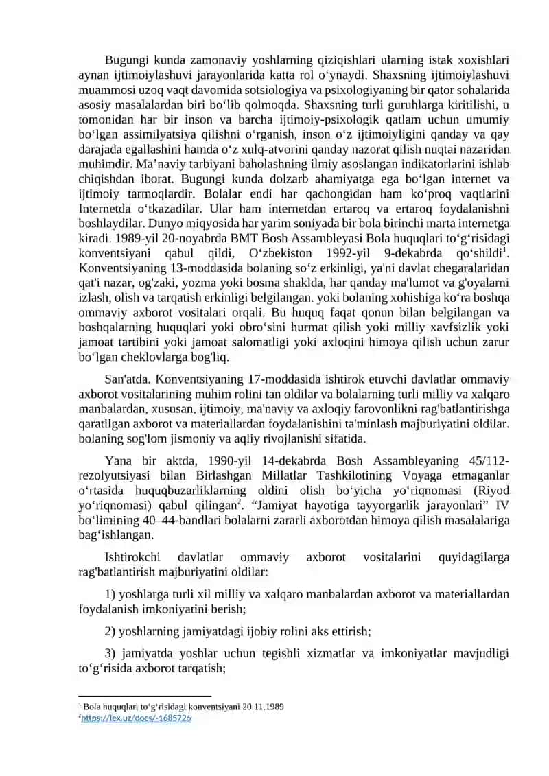 MAKTAB O‘QUVCHILARI IJTIMOIYLASHUVIDA IJTIMOIY TARMOQLARNING AHAMIYATI 2