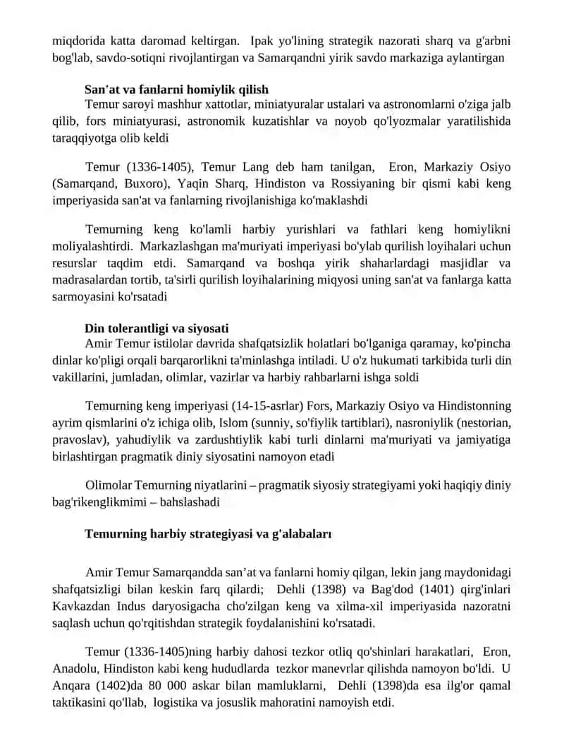 Amir Temur buyuk davlat arbobi 2