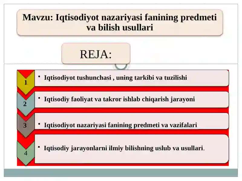 IQTISODIYOT NAZARIYASI 2