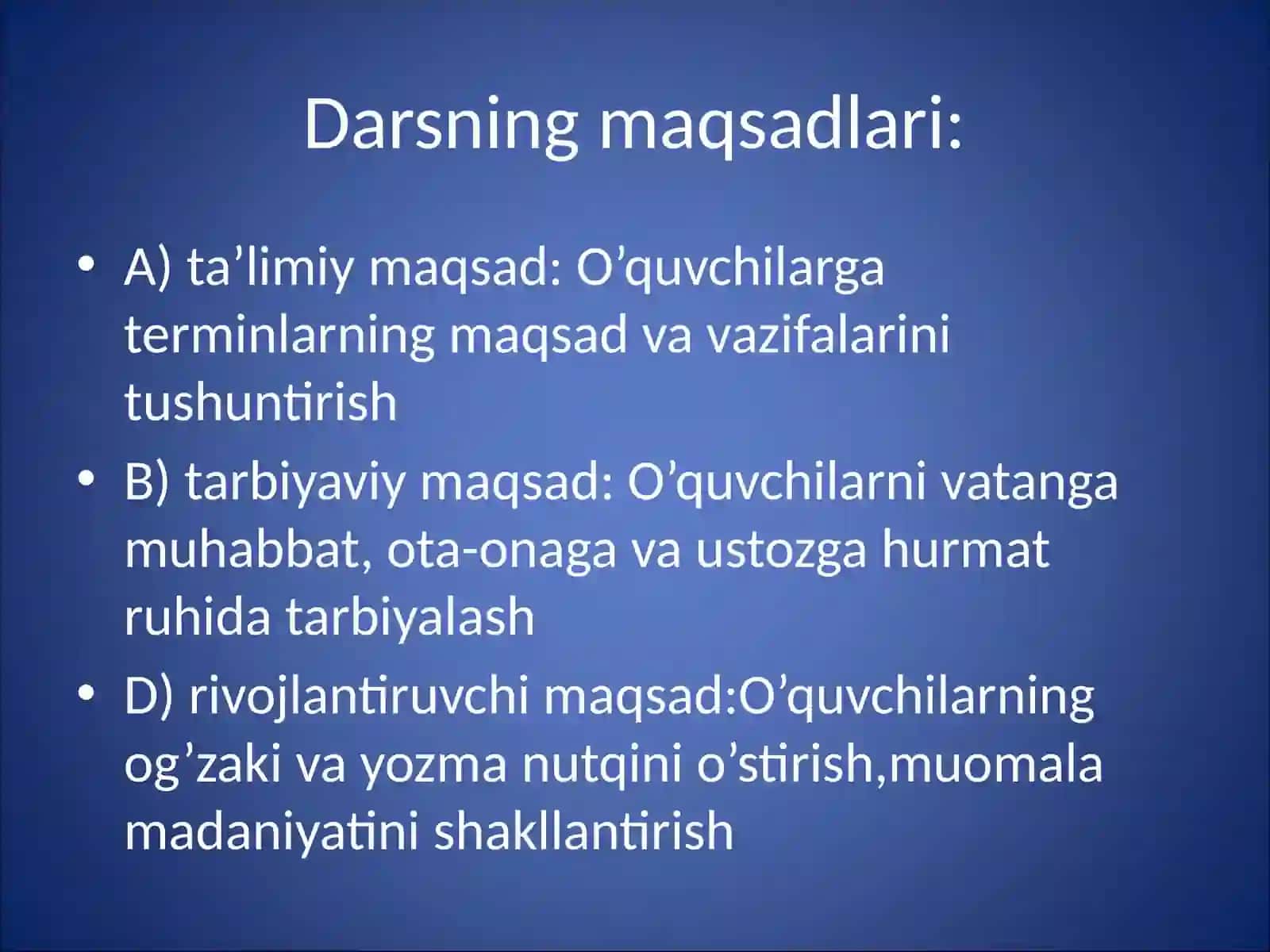Terminlar, kasb –hunar leksikasi va iboralar uslubiyati 2