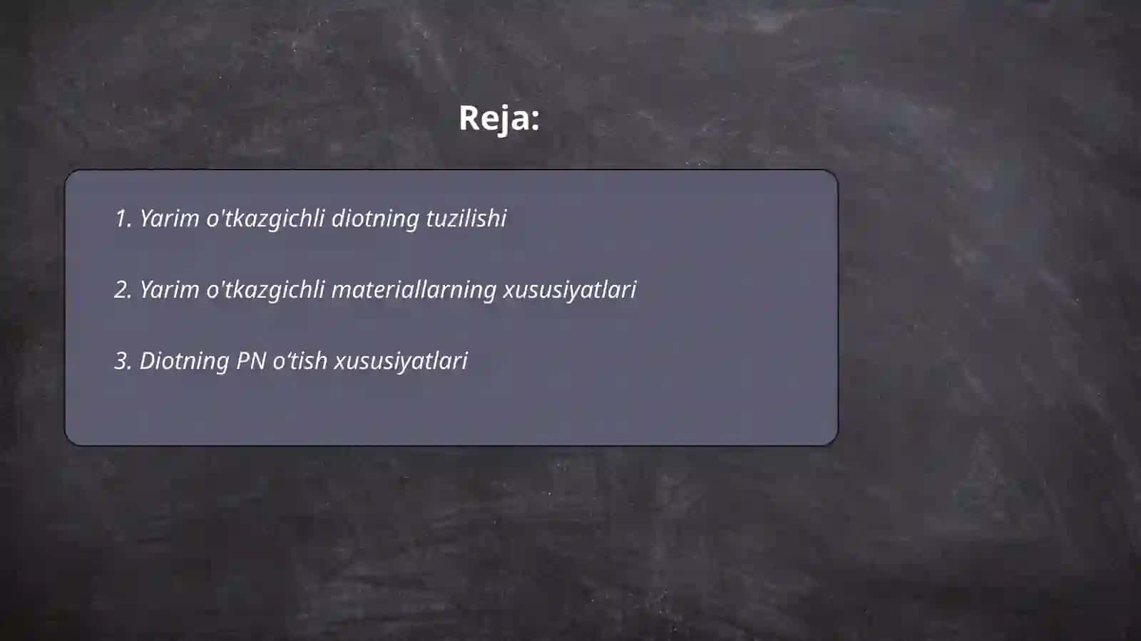 Yarim o'tkazgichli diotning tuzilishi 2