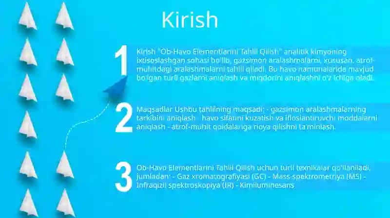 Ob - Havo Elementlarini Tahlil Qilish 2