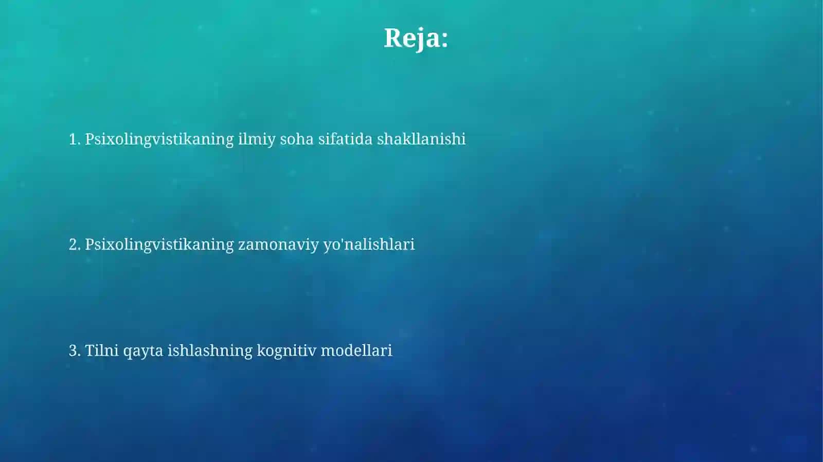 Psixolingvistika 2