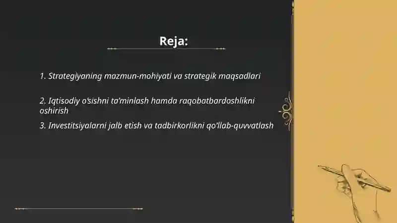 Yangi O‘zbekiston taraqqiyot strategiyasi 2