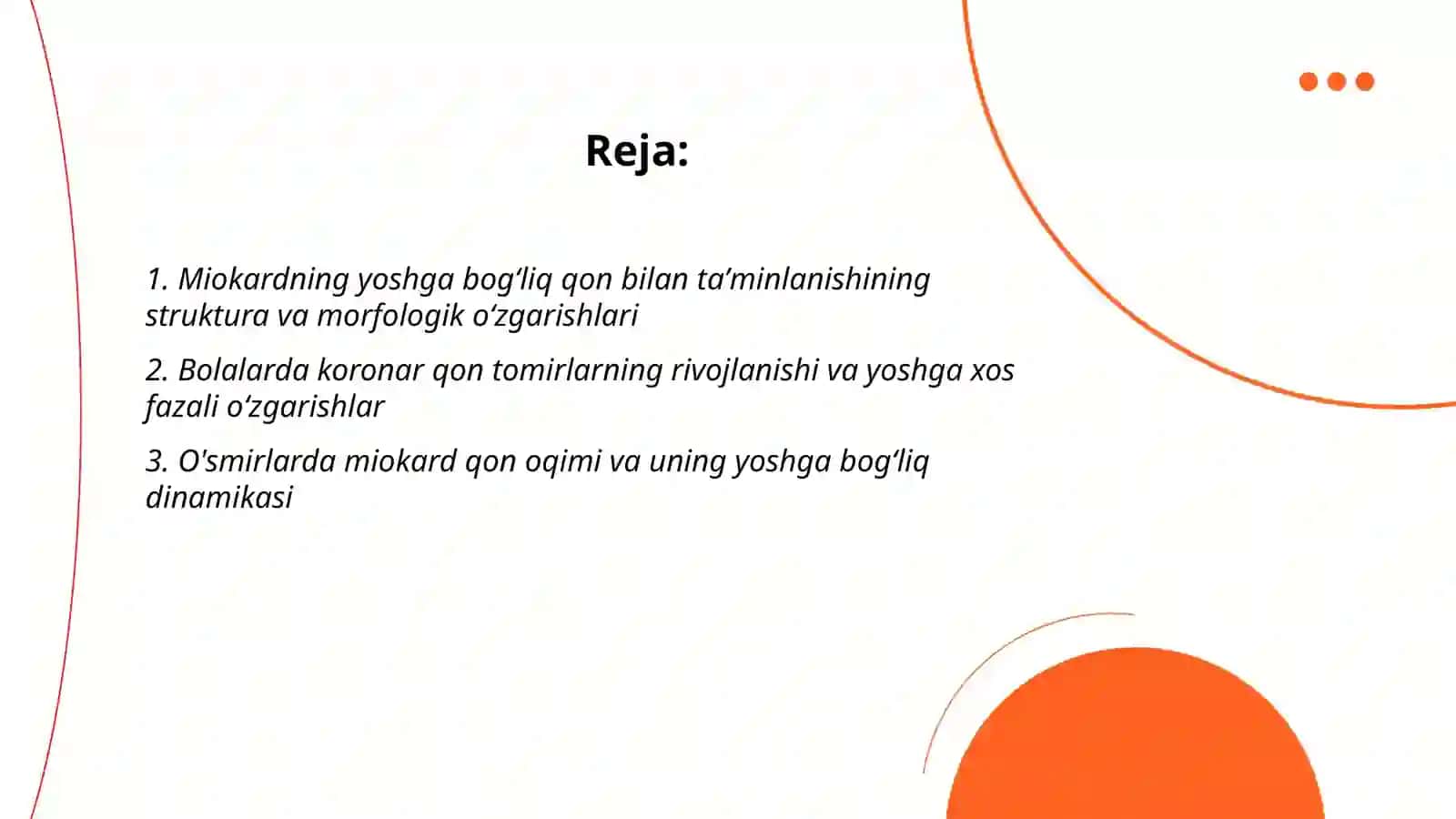 Miokardda qon bilan ta'minlanishni yoshga boğliq xususiyatlari 2