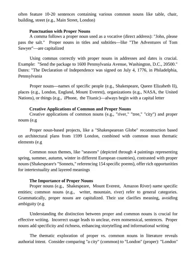 Capitalization Rules for Proper Nouns 2