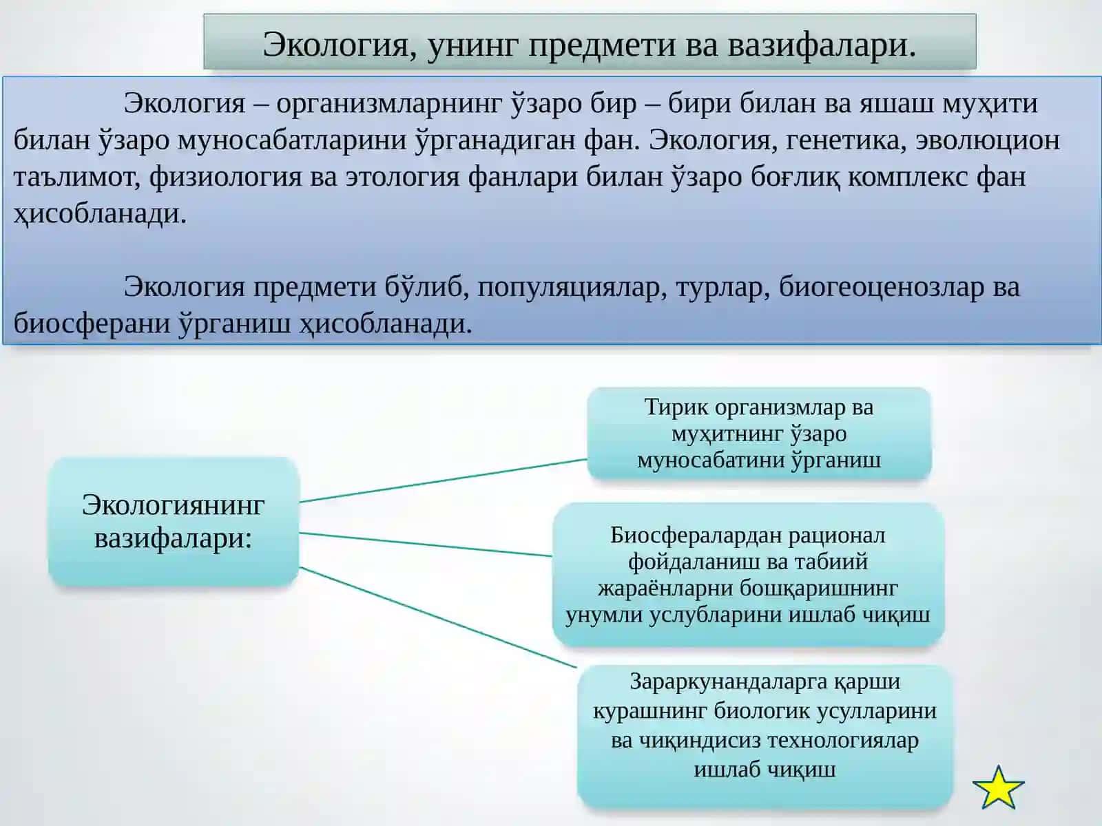 Одам экологияси ва биосфера 2