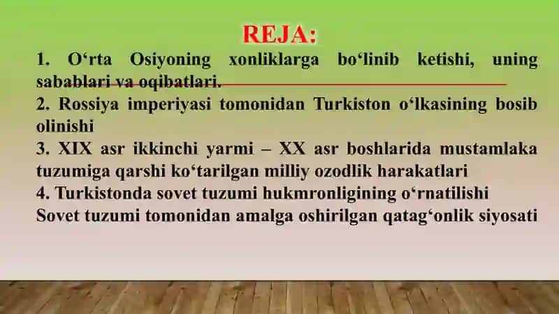 O‘zbekistonda mustaqillik g‘oyalarining tarixiy asoslari 2