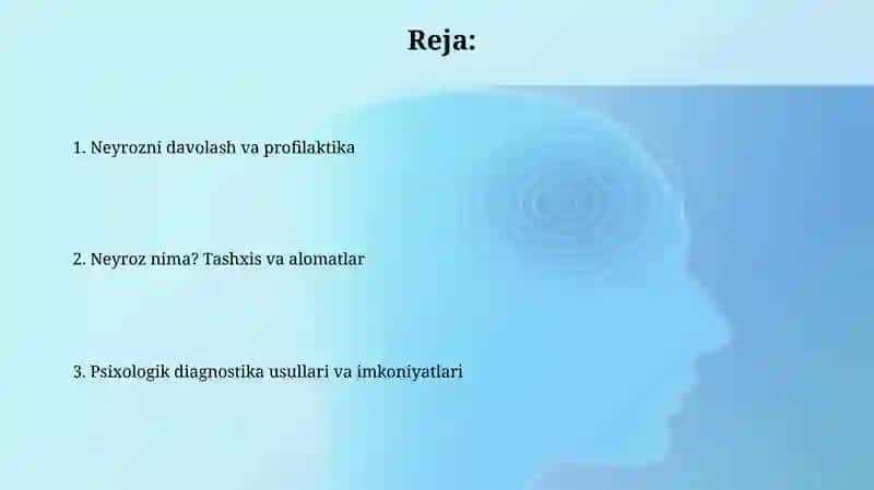 Psixologik diagnostika va ularning imkoniyatlari nevroz qanday kasalik 2