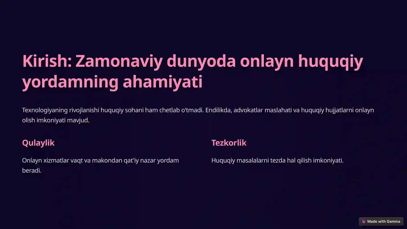 Onlayn Huquqiy Xizmatlar: Xavflar va Foydalar 2