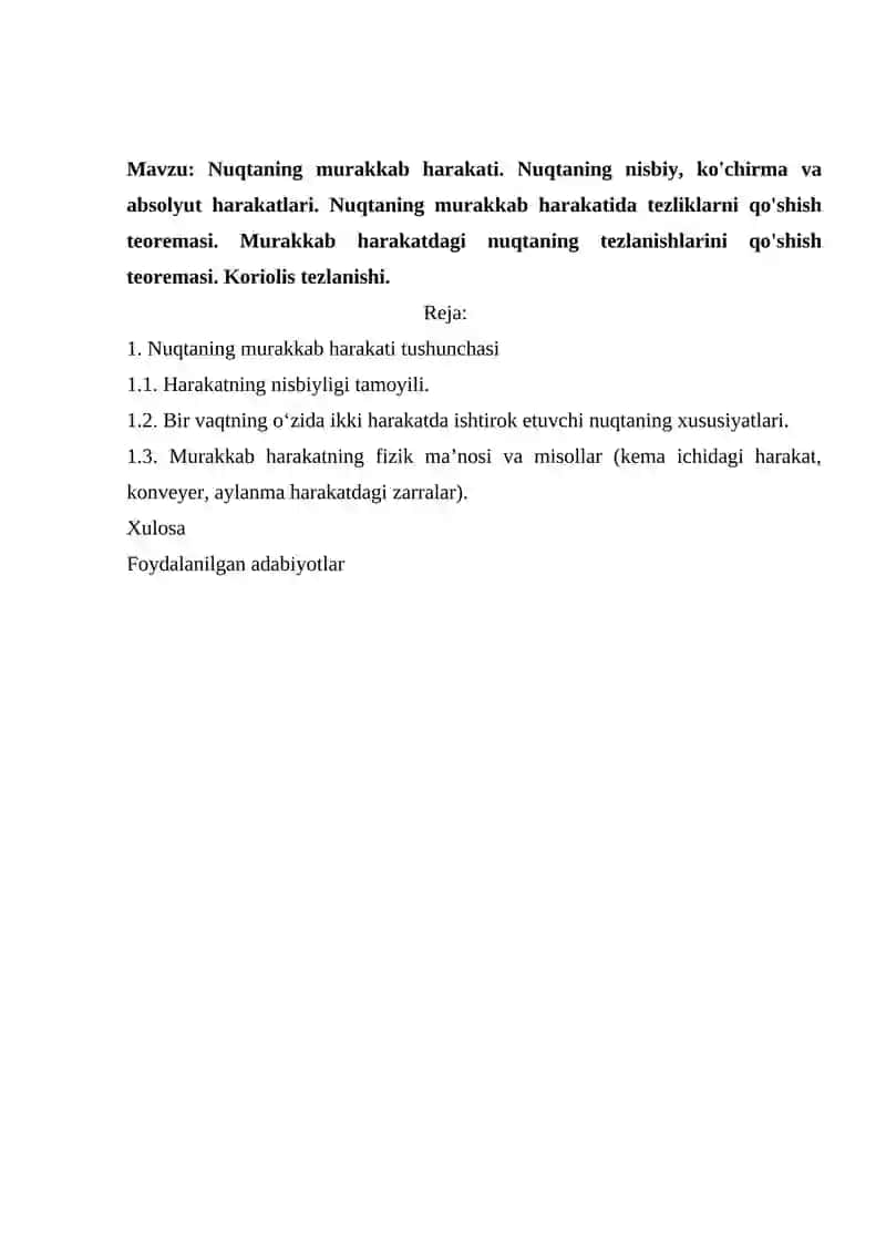 Statik aniq va statik aniqmas masalalar 2