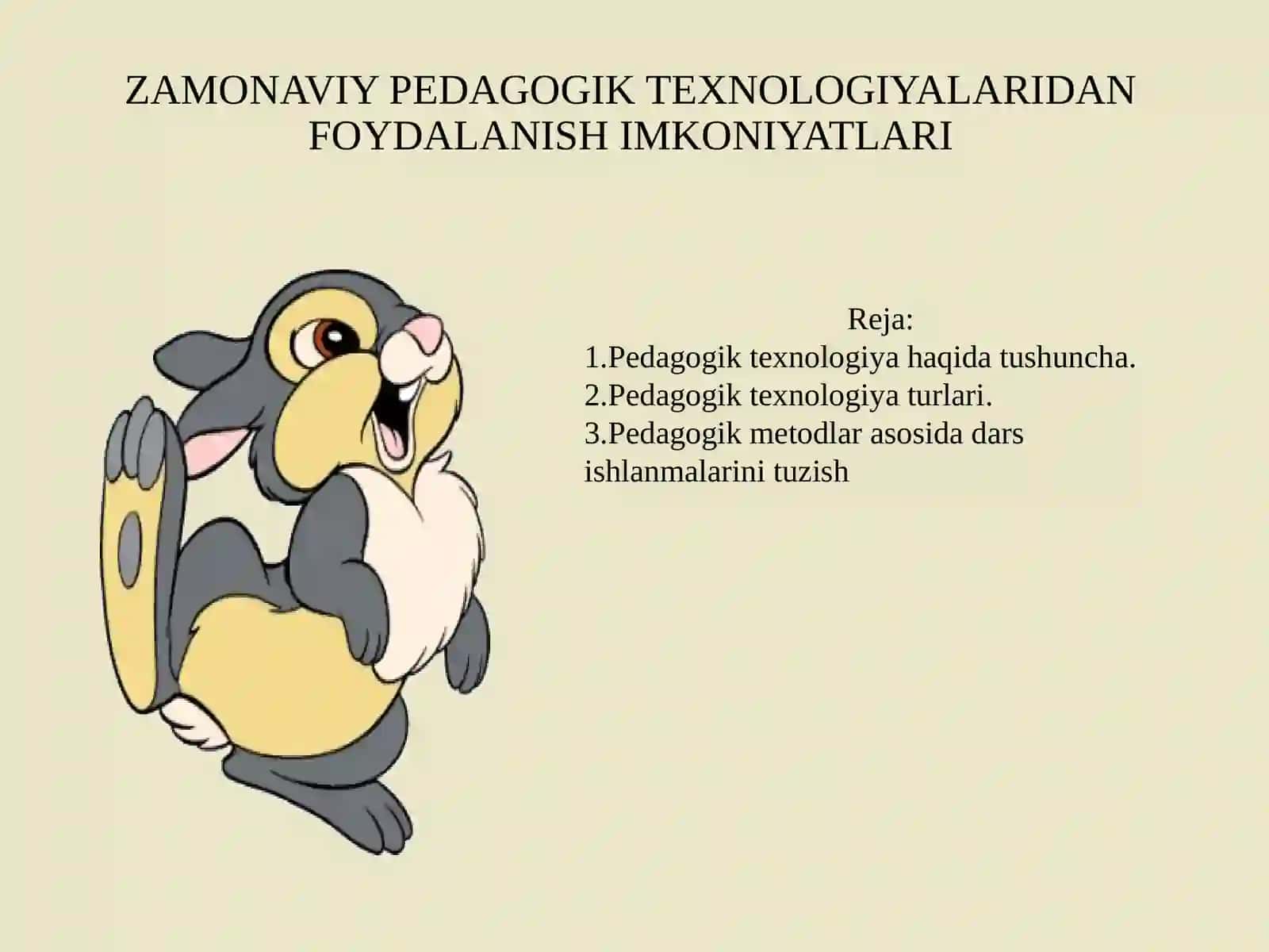 ZAMONAVIY PEDAGOGIK TEXNOLOGIYALARIDAN FOYDALANISH IMKONIYATLARI 2