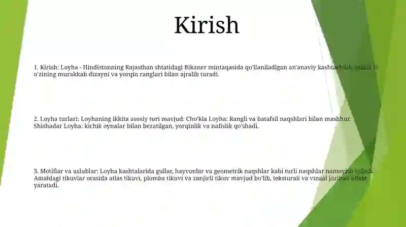 Loyha Va Uning Turlari 2