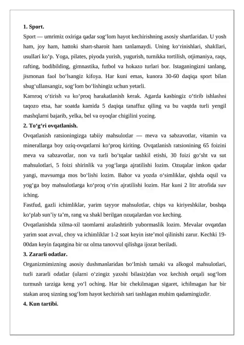 SOG‘LOM TURMUSH TARZINI SHAKLLANTIRISHNING MUAMMOLARI 2