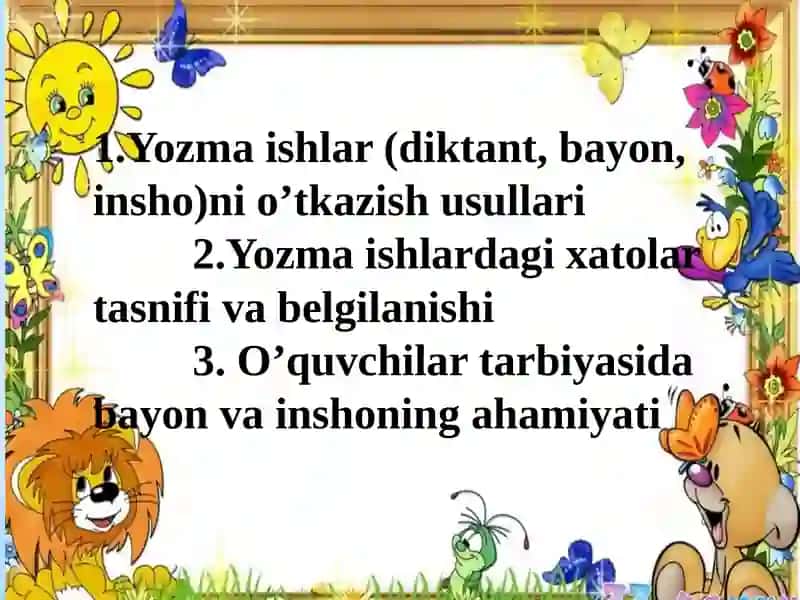 Boshlang‘ichsinfo‘quvchilariningyozmaishlaridayo‘l qo‘yadiganxatolariustidaishlash 2
