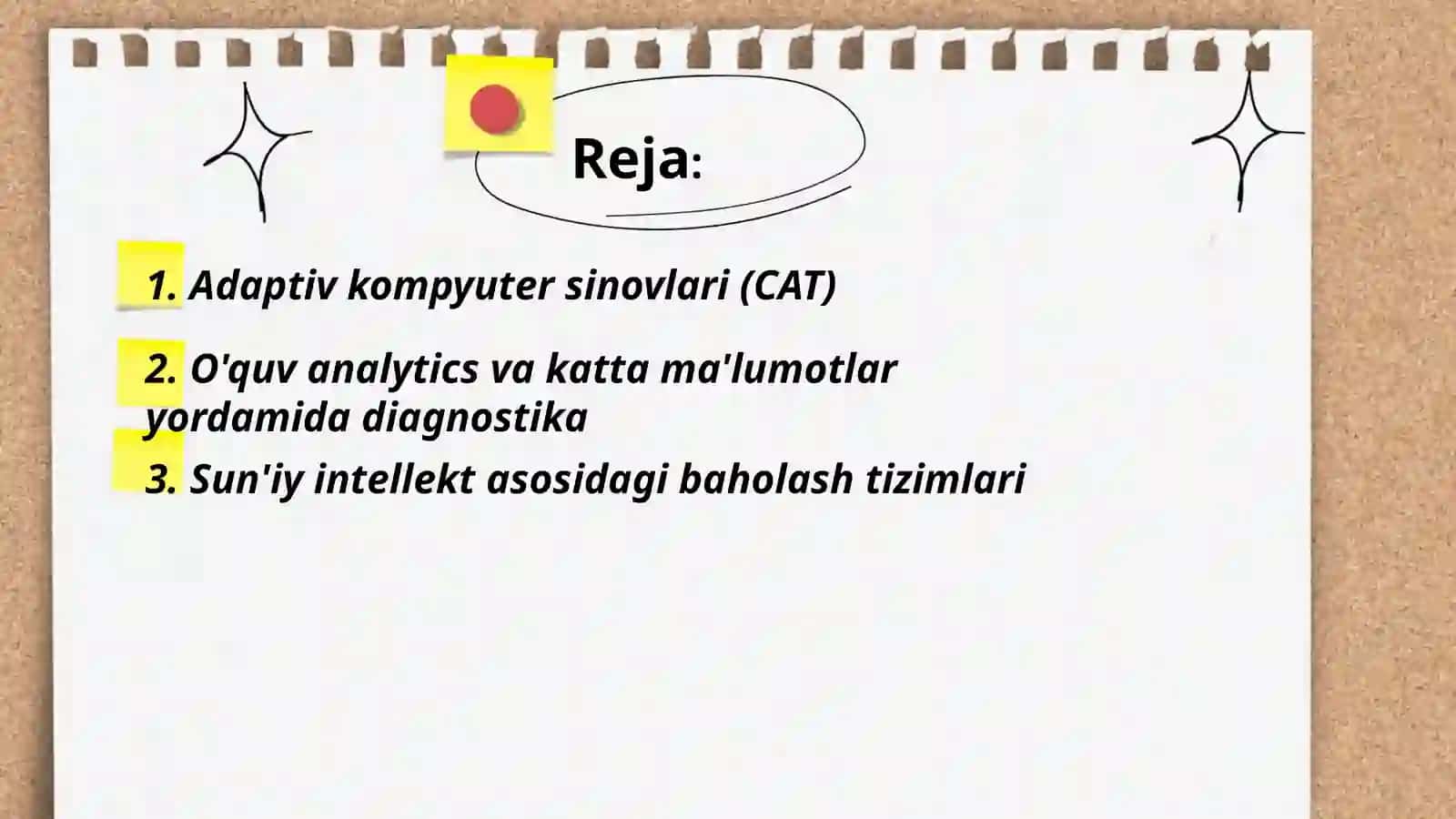 Talim oluvchilarning bilim, ko'nikma va malakalarini tashxis qilishning zamonaviy usullari 2