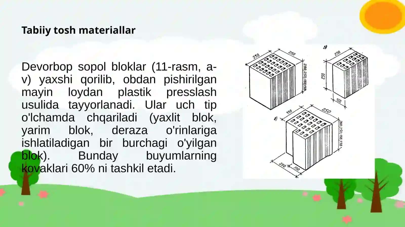 Devorbop va pardozbop tabiiy tosh materiallarini ishlab chiqarish texnalogiyasi 2