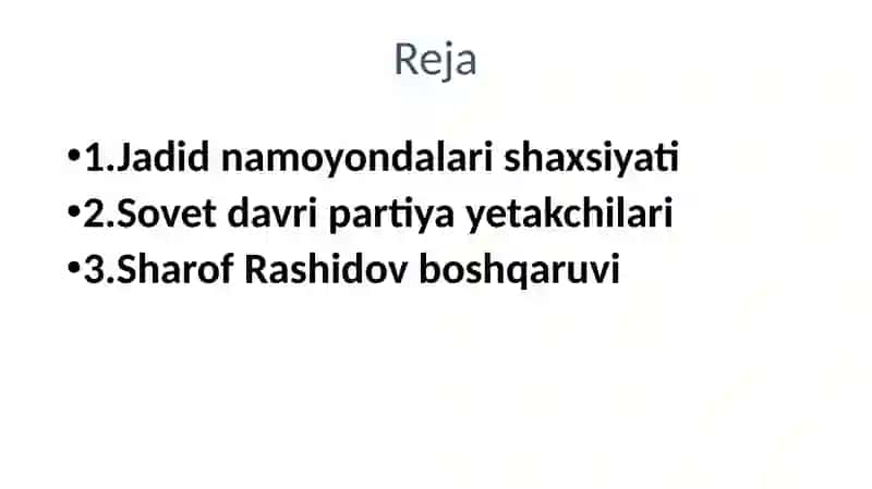 O’rta Osiyoda yetakchilar va ziyolilar shaxsiyatlari shakllanishi (XIX – XX asrlar) 2