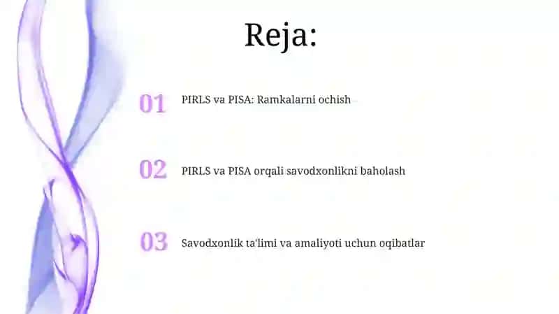 PIRLS va PISA: Ramkalarni ochish 2