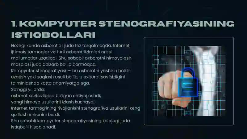 Kompyuter stenografiyasining asosiy vazifalari 2