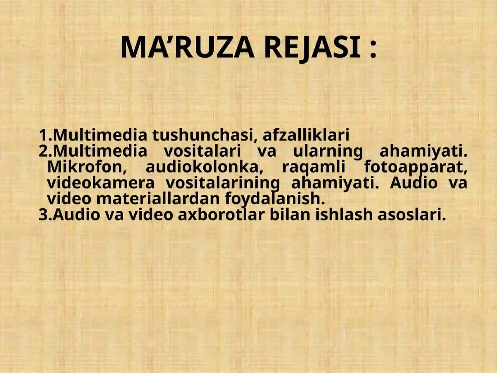 Multimedia protsessorlar 2