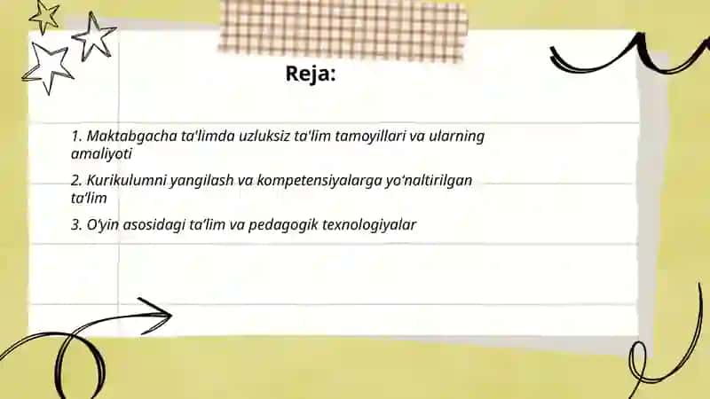 Maktabgacha ta'lim tizimi rivojlanishining asosiy tendentsiyalari 2
