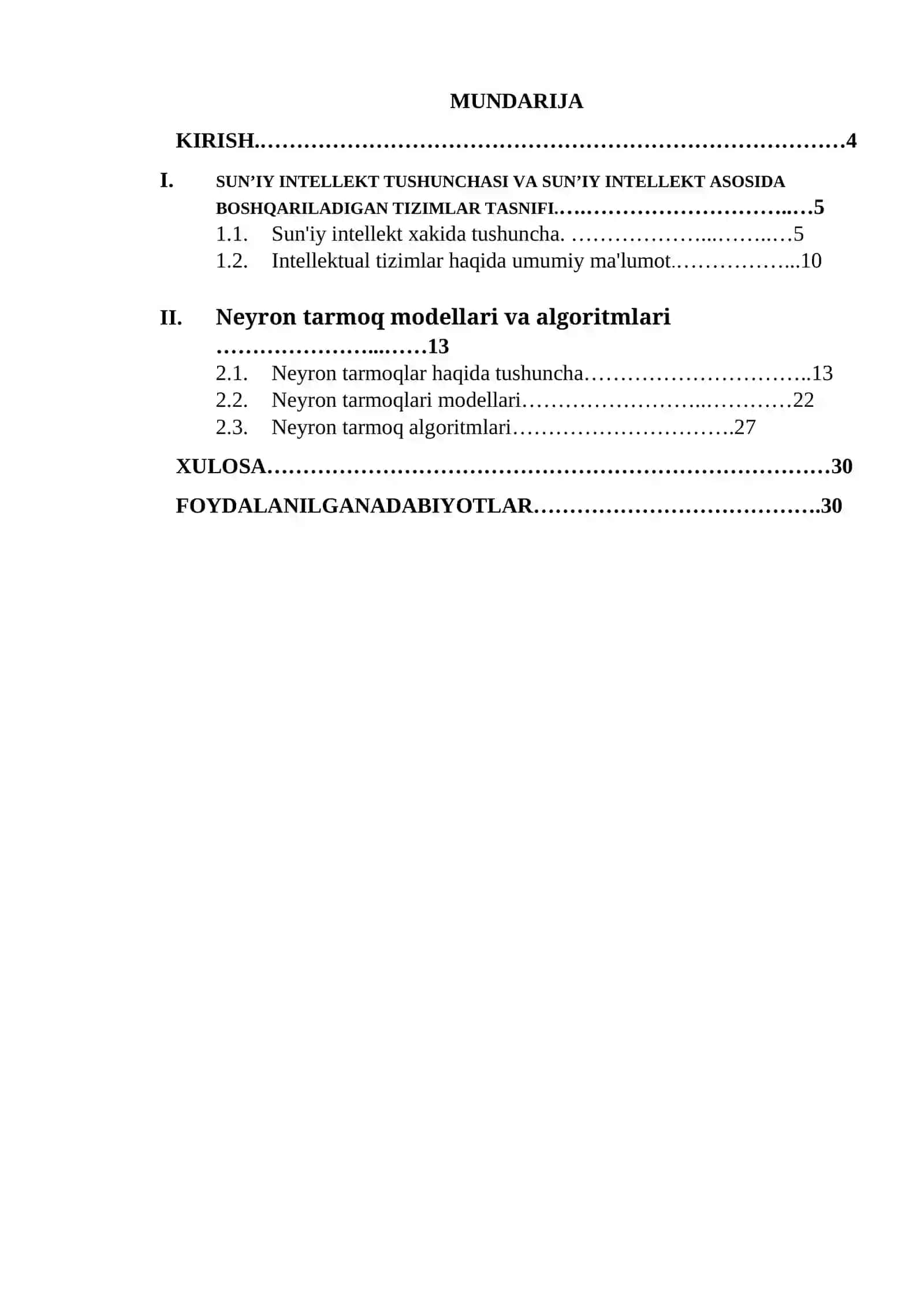 Tasvirlarni tanib olish masalalarida neyron tarmoq modellari va algoritmlari 2