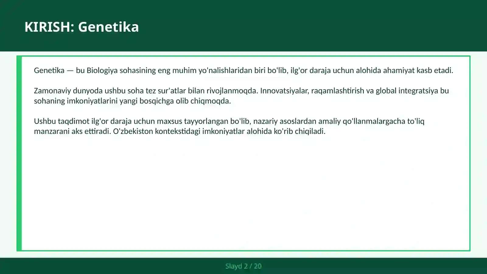 GENETIKA 2