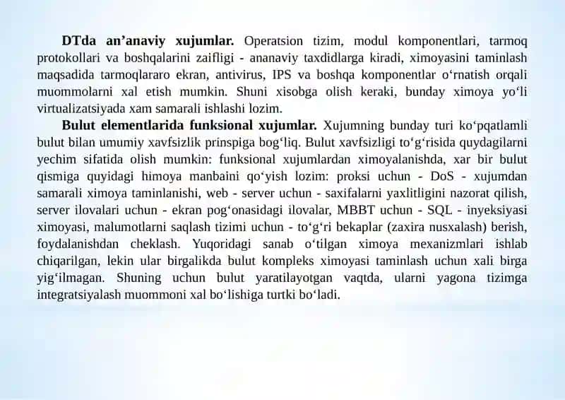 Bulutli texnologiyalarda amalga oshiriladigan hujumlar 2