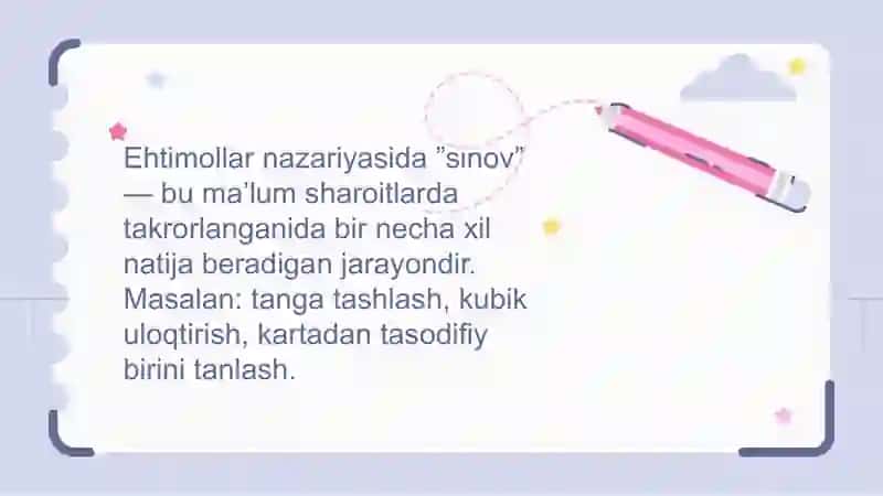 Erkli sinovlar sxemasi. Bernulli formulasi 2