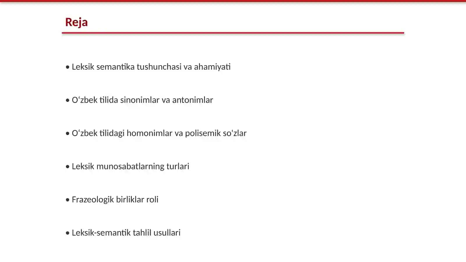 Oʻzbek tilida leksik semantik munosabatlar 2