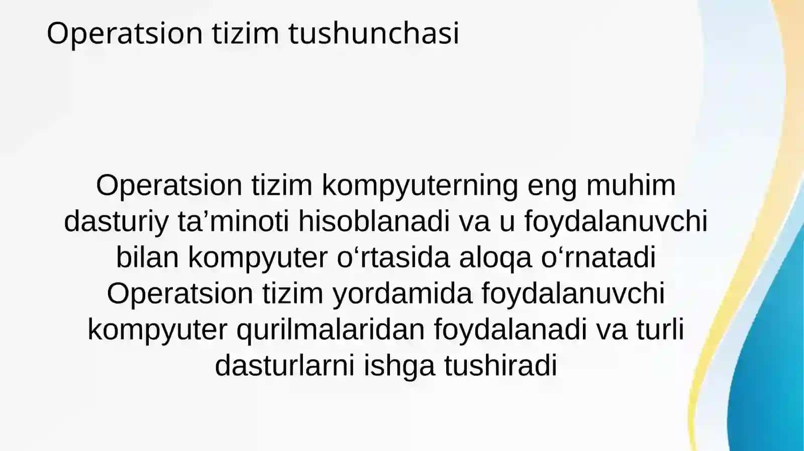 Operatsion tizimlar va ularning turlari 2