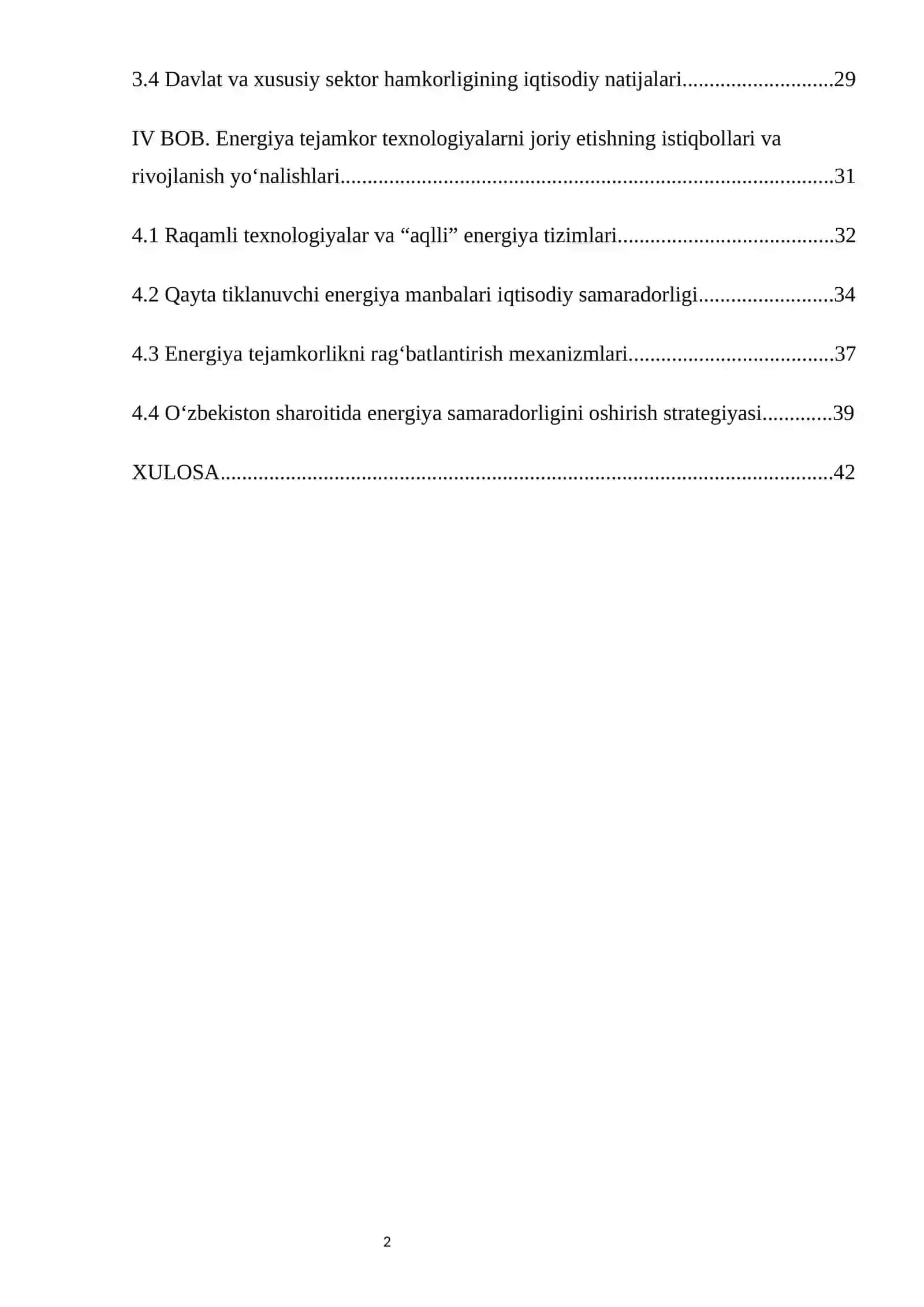 Energiya tejamkor texnologiyalarni joriy etishning iqtisodiy samarasi 2