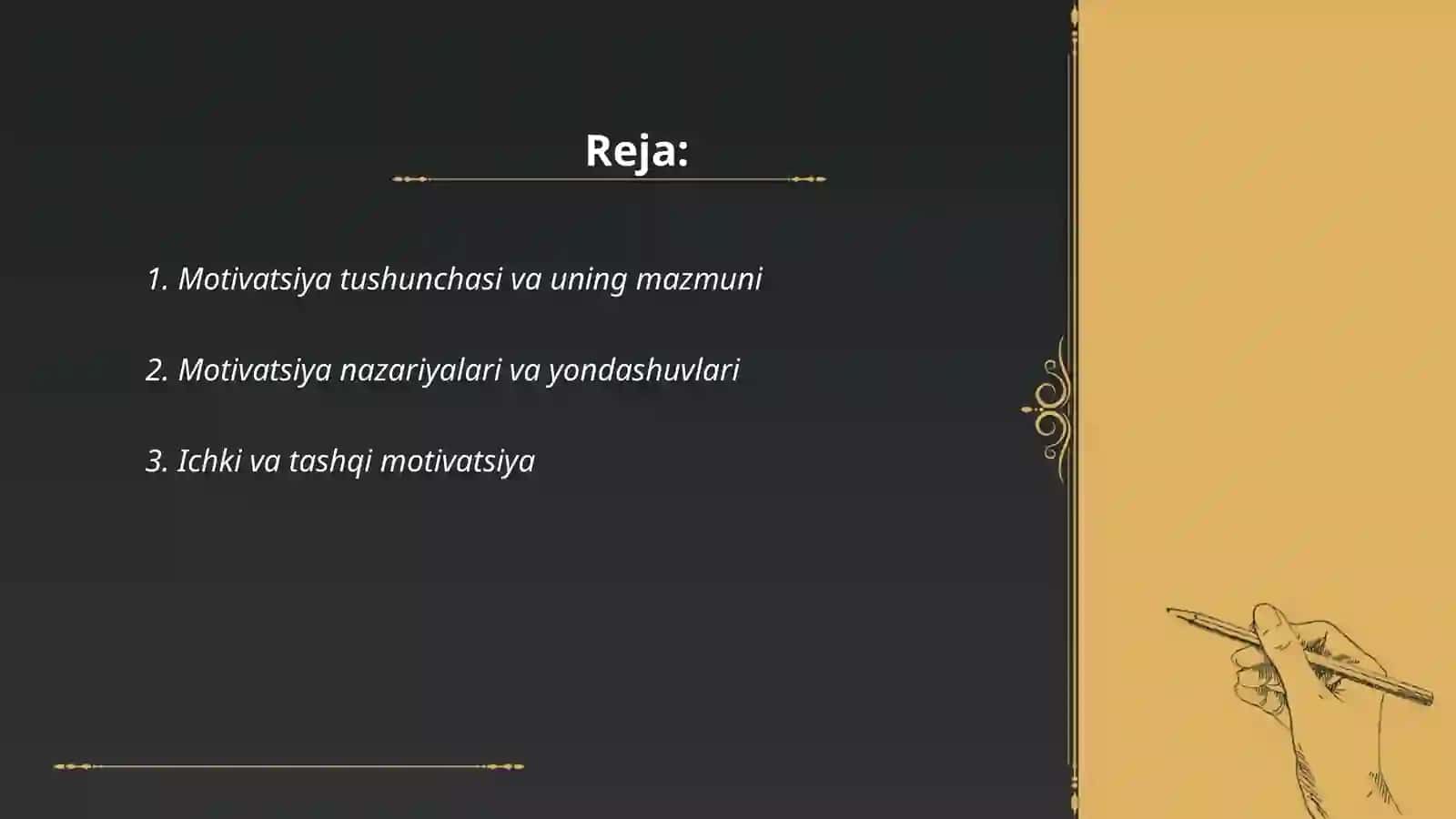 A.A. Fayzullayev bo'yicha motivatsiya jarayoni 2