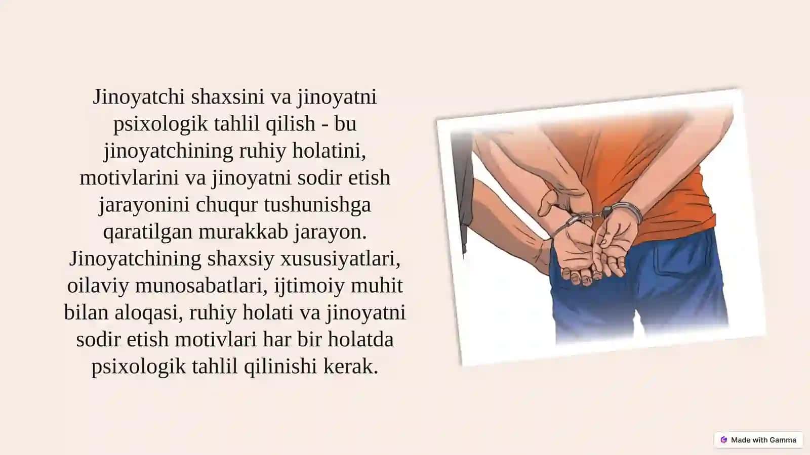 Jinoyatchi Shaxsini Va Jinoyatni Psixologik Tahlil Qilish 2
