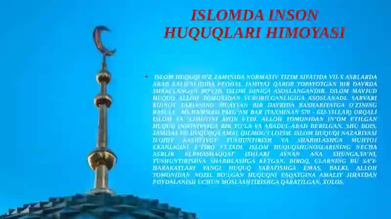 Islomda ijtimoiy tenglik 2