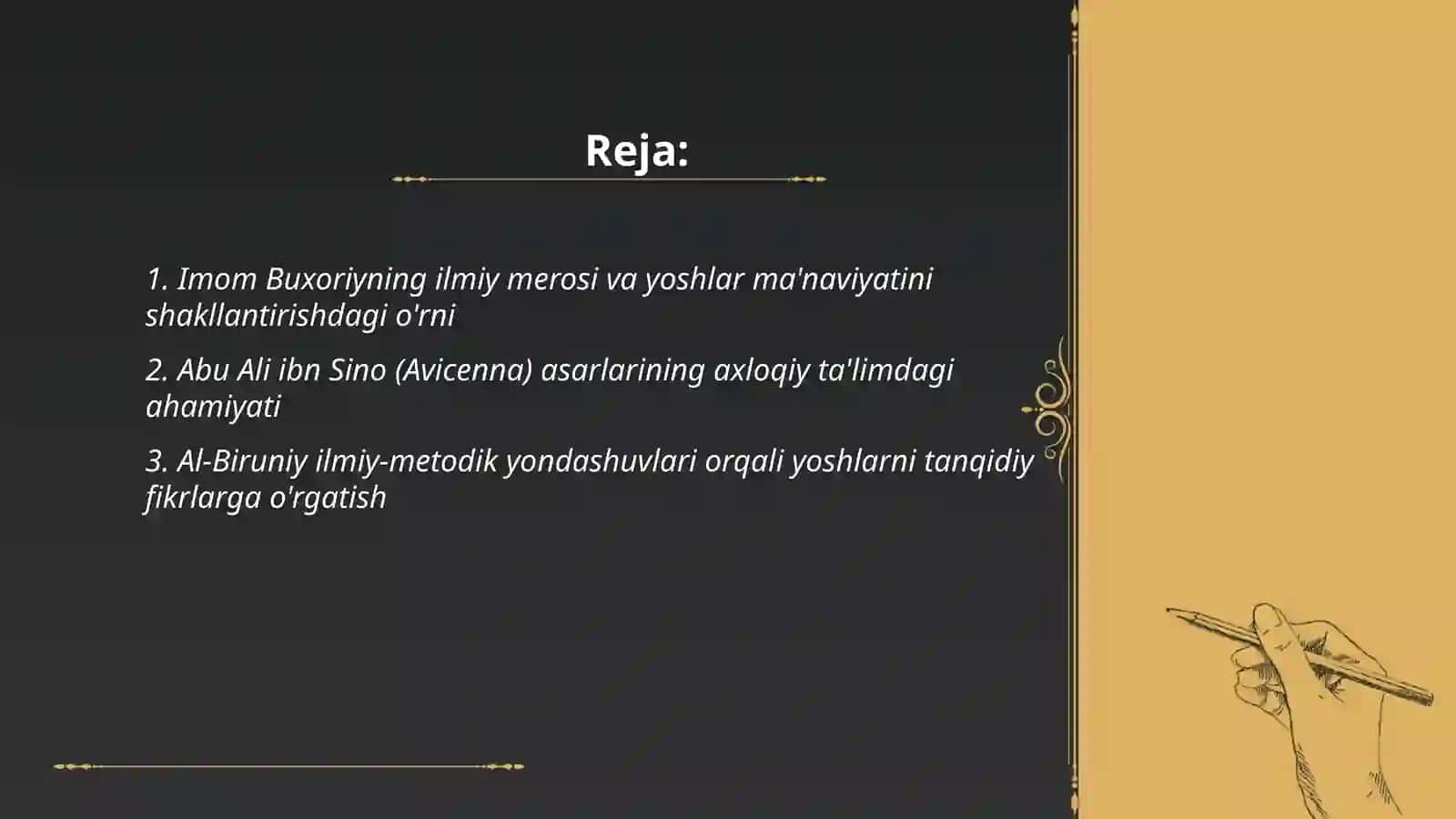 Imom Buxoriyning ilmiy merosi va yoshlar ma'naviyatini shakllantirishdagi o'rni 2