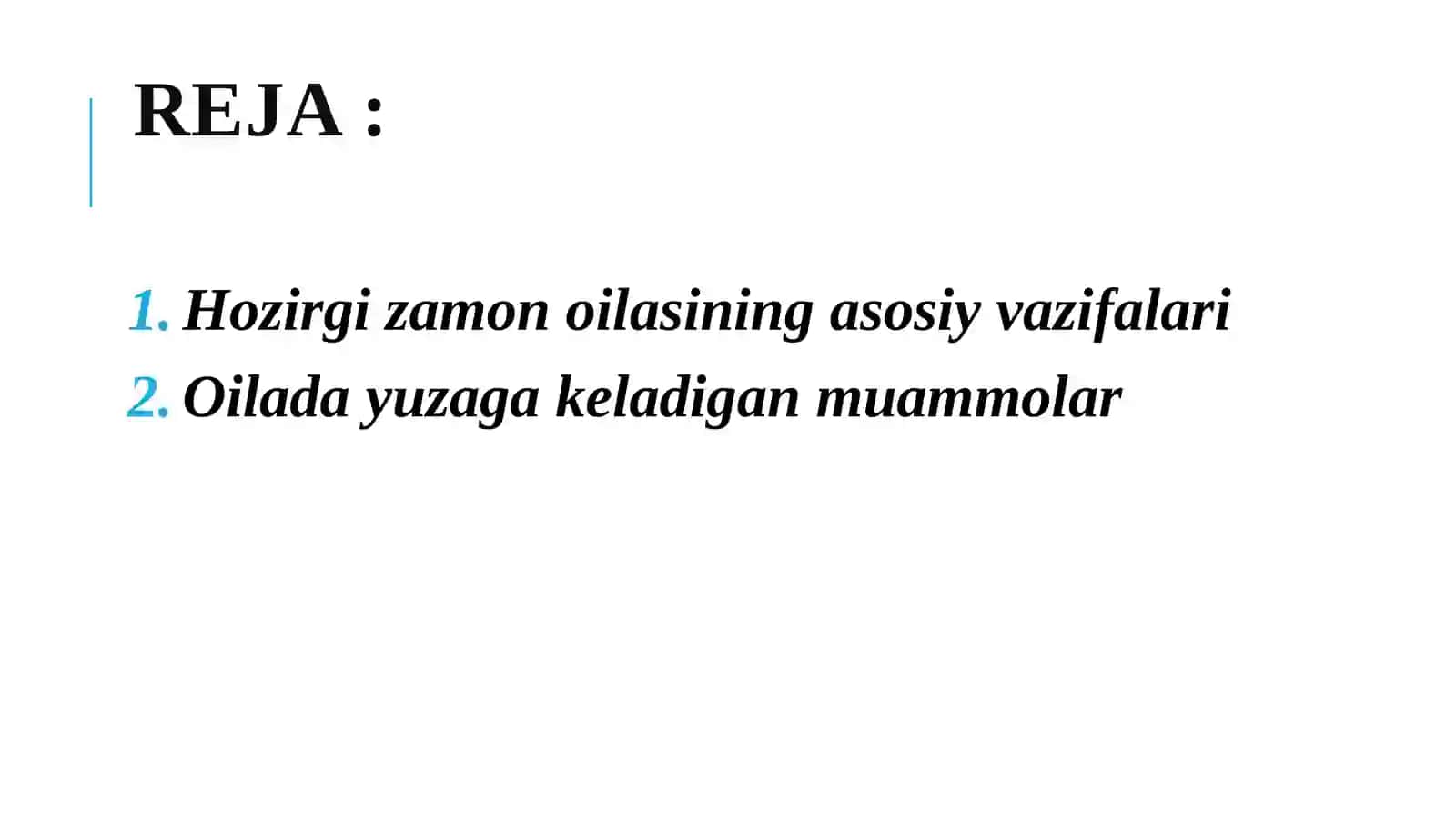 Oila vazifalari va muammolari 2