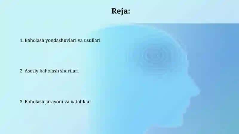 Biznesni baholash yondashuvlar, usullari va shartlari 2
