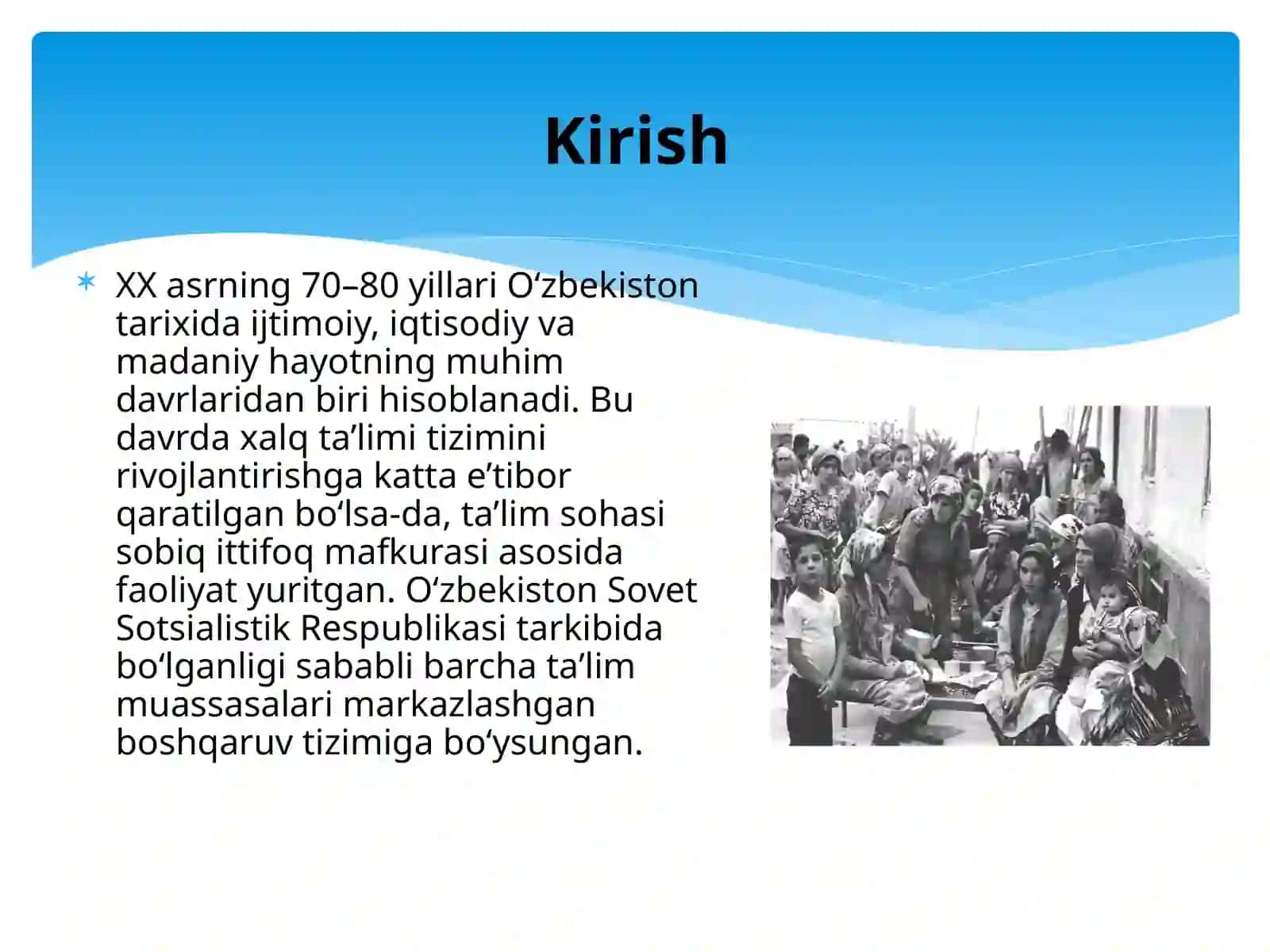XXasrning 70–80 yillarida Oʻzbekistonda xalq ta’limi 2