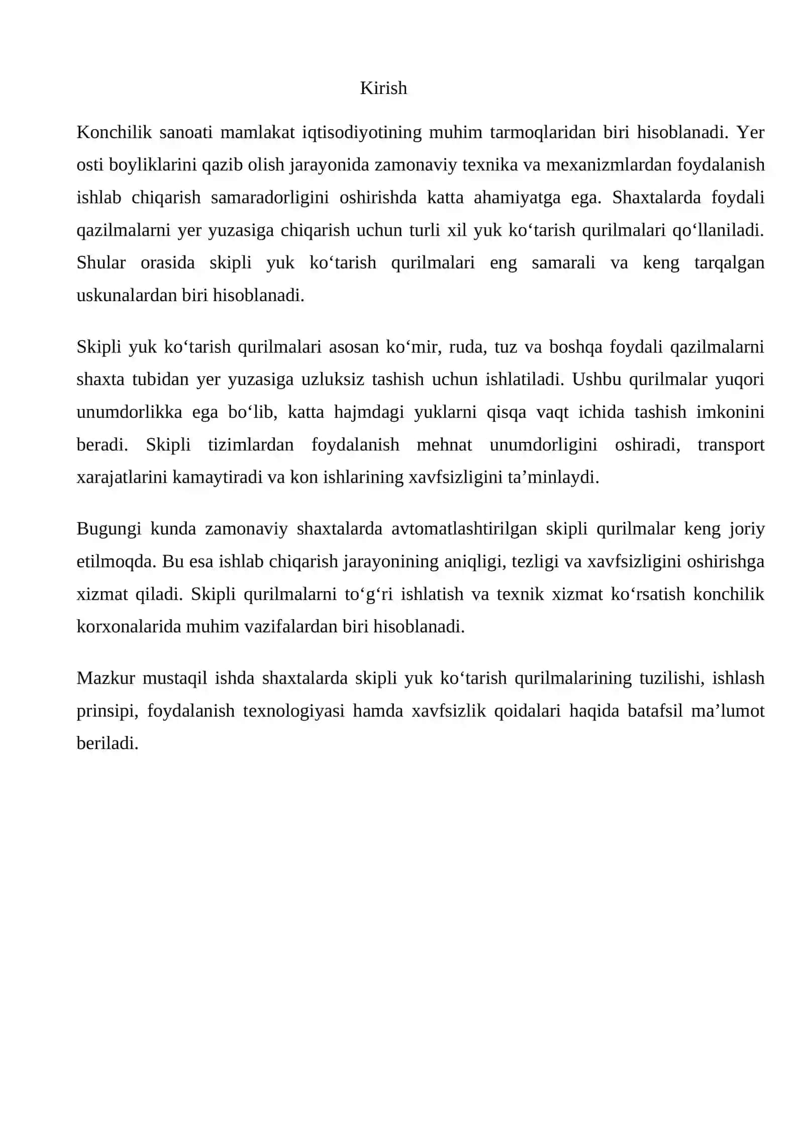 Skipli yuk ko‘tarish qurilmalari 2