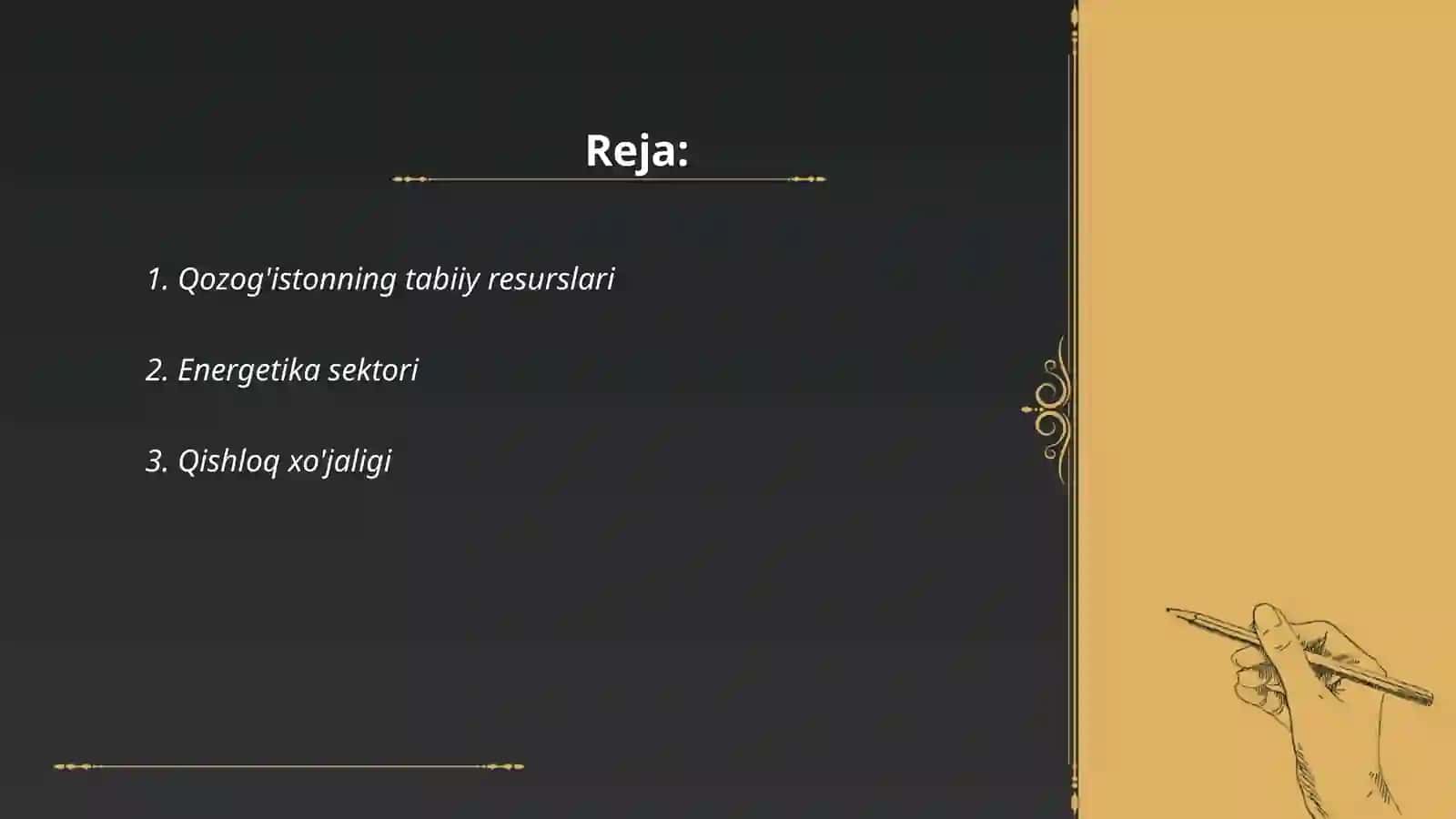 Qozog'iston Respublikasining iqtisodiyoti 2